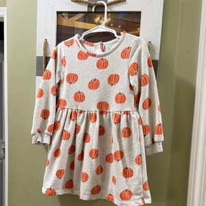Carter's Gray and Orange Pumpkin Dress